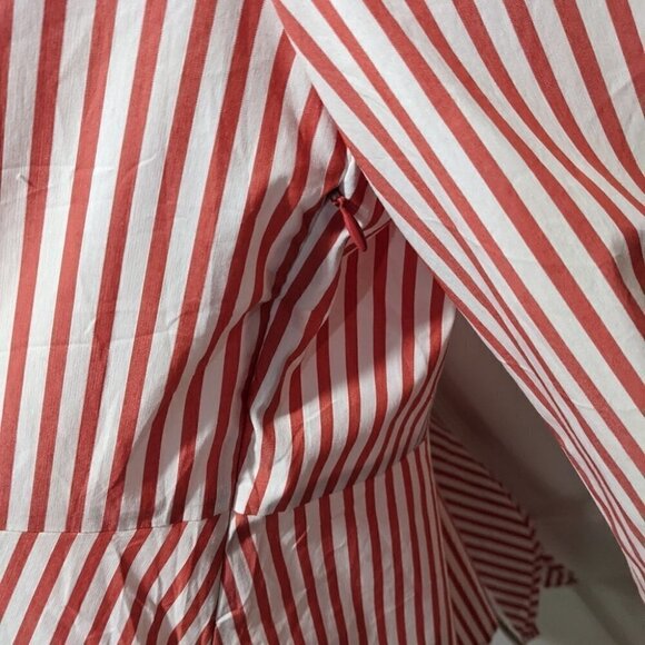 Universal Standard For J.Crew | Poplin Tie Sleeve Top - Picture 13 of 13